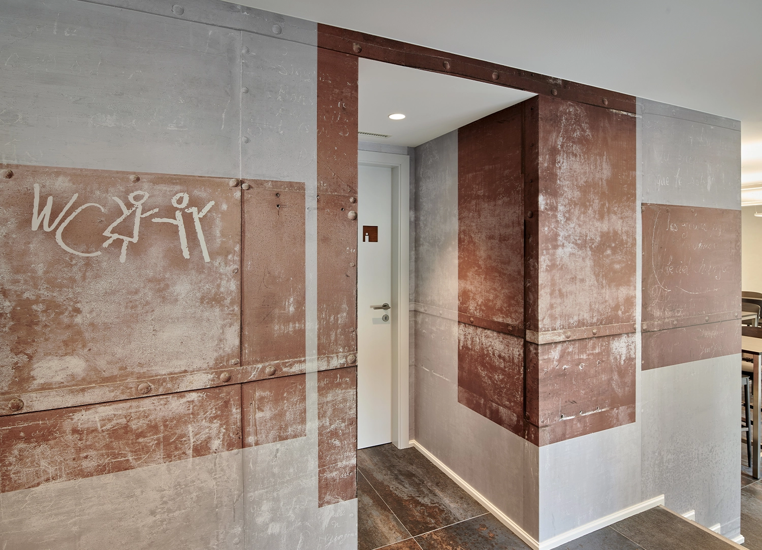 salle privée avec WC Auberge croix blanche